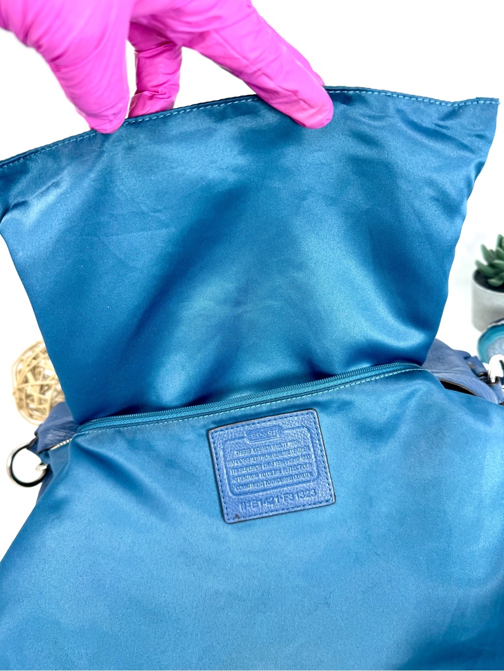 Coach Park North South Hobo Bag
Royal Blue Leather - Picture 8 of 11